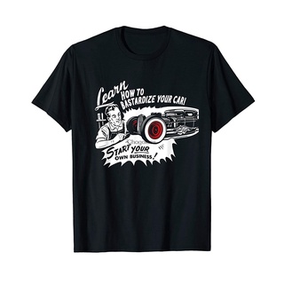 เสื้อยืด ผ้าฝ้าย 100% พิมพ์ลายกราฟิก How To ize Your Car Rat Or Hot Rod สไตล์เรโทรS-5XL