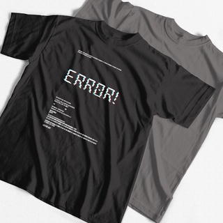 Coolmind Error เสื้อยืด ทรงหลวม สําหรับผู้ชายS-5XL