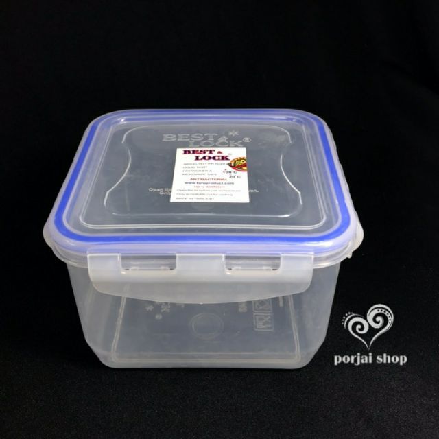 กล่องเหลี่ยม กล่องถนอมอาหารพลาสติก กล่องเหลี่ยม Best Lock # B-648