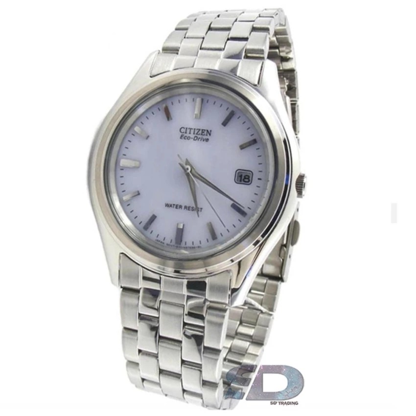 CITIZEN Eco-Drive นาฬิกาข้อมือผู้ชาย รุ่น BM0100-57A - Silver/Soft White