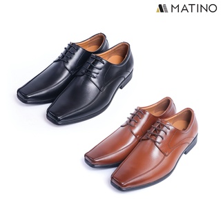 MATINO SHOES รองเท้าหนังชาย รุ่น MC/B 5536M - BLACK/TAN