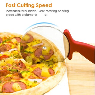 Pizza cutter มีดตัดพิซซ่า ลูกกลิ้งตัดแป้งพิซซ่า 1 อัน