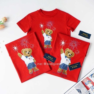 Sparkler Bear Cotton Tee ( BM12 RL2000 Red)