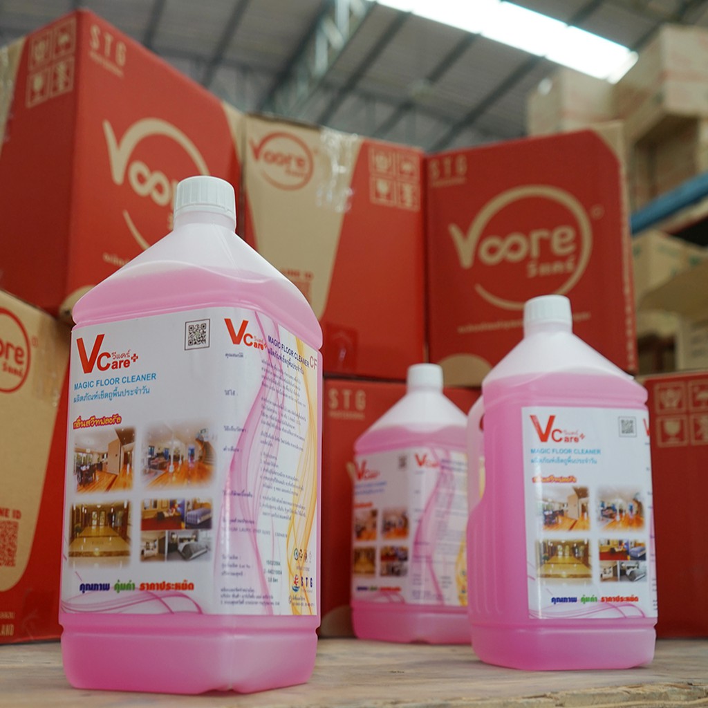Vcare Floor Cleaner 3800ml. ผลิตภัณฑ์ วีแคร์ เช็ดถูพื้นประจำวัน 3800มล.