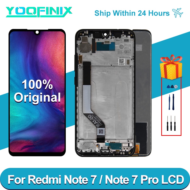 6.3" For M1901F7I Redmi Note 7 LCD Display M1901F7G Touch Screen Replacement For Redmi Note 7 Pro LCD M1901F7H M190