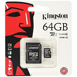 Kingston Memory Card Micro SDHC 64GB Class10