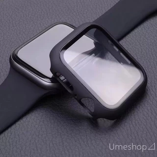เคส watch 11 10 9 8 7 6 SE 5 case smart watch + ฟิลม์กระจกในตัว เคสกระจก ขนาด41mm 45mm เคสสำหรับแอปเปิ้ลวอช เคสกระจก