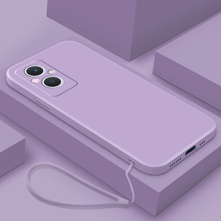 [ฟรีสายคล้อง] Oppo Reno7Z Reno 7Z 7 Pro 5G คุณภาพสูง ซิลิโคนเหลว เคสป้องกันเลนส์กล้อง เคสนิ่ม