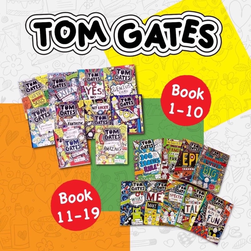 Tom Gates หนังสือวรรณกรรมเยาวชน ภาษาอังกฤษ แนว comic+chapter books