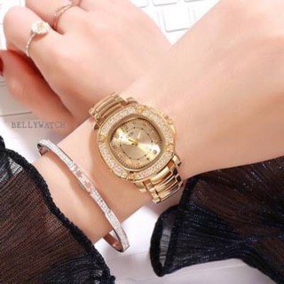 พร้อมส่งนาฬิกา GEDI (สินค้าของแท้พร้อมกล่อง) หน้าปัดล้อมเพชรสวยหรู