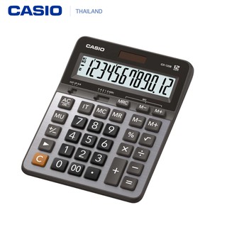 Casio เครื่องคิดเลข รุ่น GX-120B แบบตั้งโต๊ะ 12หลัก สีเงิน ประกันศูนย์เซ็นทรัลCMG 2 ปี