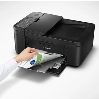 Printer เครื่องปริ้นเตอร์ Canon PIXMA E4570 AIO Wi-Fi มีหมึกแท้ 1 ชุด พร้อมใช้งาน [ประกันศูนย์ 1 ปี]