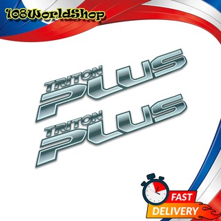 สติ๊กเกอร์ Sticker TRITON PLUS สี Black L200 Triton Mitsubishi 4 ประตู ปี2005 - 2014