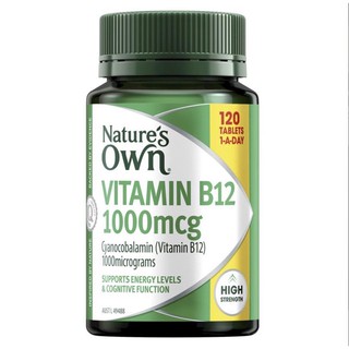 Natures Own High Strength Vitamin B12 120 Tablets  (สินค้า pre-order)