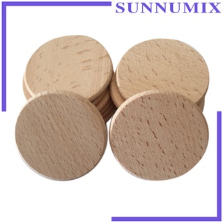 [Sunnimix] แผ่นไม้ทรงกลมขนาด 5 ซม. 20 ชิ้น