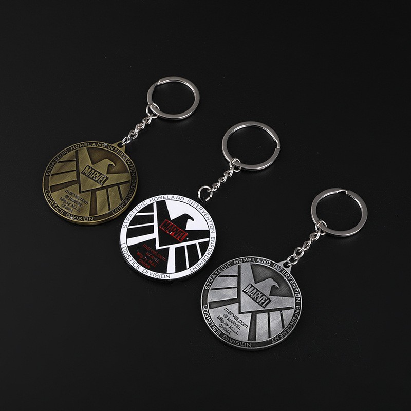 ที่แขวนกุญแจล้างแค้น พวงกุญแจ Marvel Avenger Shield ขนาดใหญ่ 5x5cm