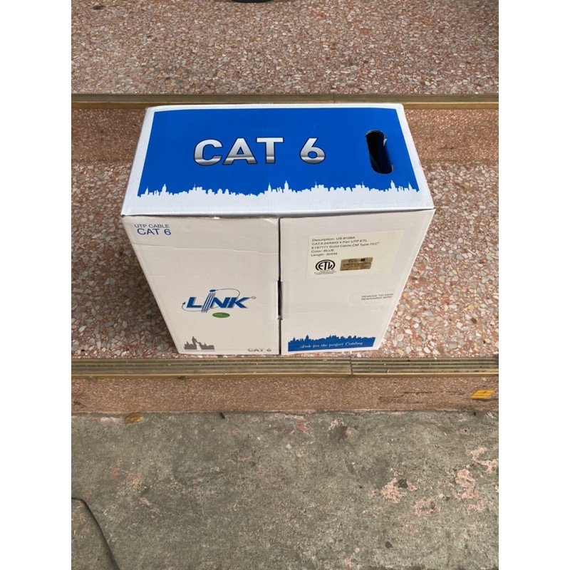 US-9106A สายแลน LAN Cable UTP CAT 6 LINK ยาว 305 เมตร Indoor ราคา ถูกที่สุด ดีลบีเคเค แกลเลอรีภาพที่ 3