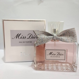 รุ่นใหม่​ โบว์ผ้า แท้กล่องซีล​ Miss Dior EDP 100 ml