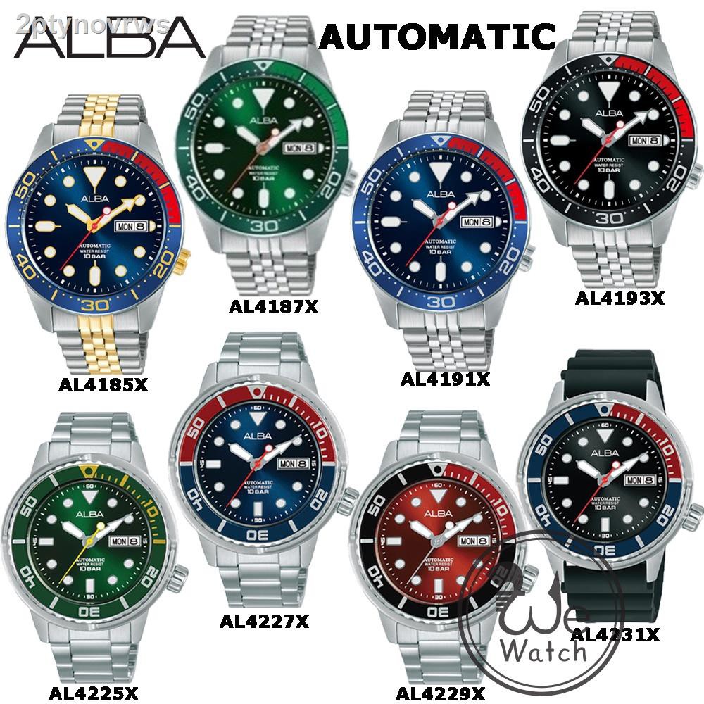 ○♘■ALBA AUTOMATIC ของแท้ รุ่น AL4185X AL4187X AL4191X AL4193X AL4225 AL4227 AL4229 AL4231 นาฬิกาชาย 