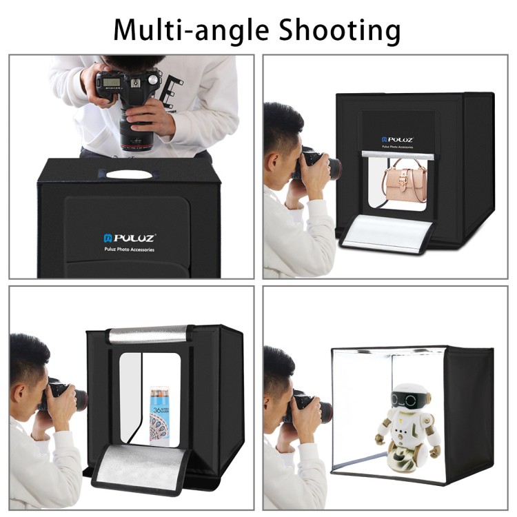 กล่องไฟถ่ายภาพ Light Box. สตูดิโอถ่ายภาพ กล่องถ่ายรูปสินค้า 40CM กล่องสำหรับถ่ายภาพ