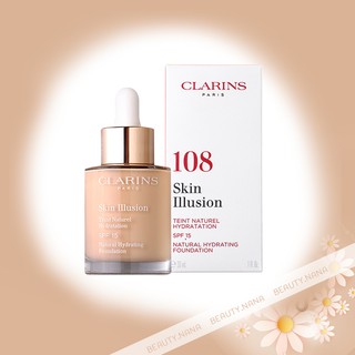 🔥ฉลากไทยแท้ 100%🔥_Clarins Skin Illusion Hydrating Foundation SPF15 30ml