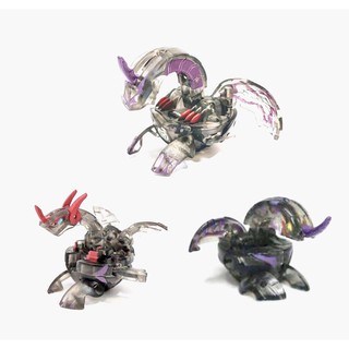 Bakugan Darkus Black Translucent Dragonoid Limited Edition Evolution Set #บาคุกัน