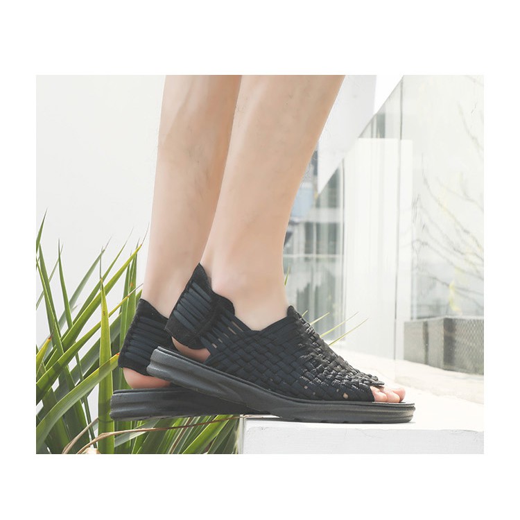 รองเท้าแตะรัดส้น สไตล์ Chubasco Sandals SD49 ชาย หญิง - Black (พร้อมส่งจากไทย) OYpw