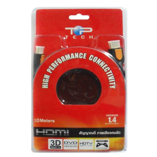 Cable HDMI Ver1.4 M/M (10 M ) TOP Tech