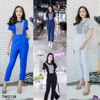 (2138) Jumpsuit จั้มสูทขายาว