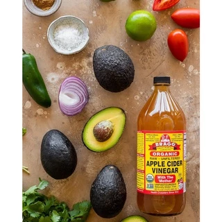 (ซื้อครบ 500 บาท แถมกระเป๋า) Bragg Apple Cider Vinegar 946ml ,473ml,295ml [official distributor] ACV