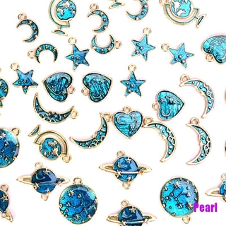 จี้ดวงจันทร์ หัวใจ ดาวเคราะห์ หรับทําเครื่องประดับ DIY