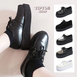 พร้อมส่ง ♡ 𝐶𝑅𝐸𝐸𝑃𝐸𝑅 ไซส์35-41 รองเท้าส้นตึก TIPTOESHOP