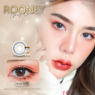 คอนแทคเลนส์ค่าอมน้ำ 55% เลนส์นิ่ม ใส่สบาย Mayalens Rooney Gray มีของพร้อมส่ง