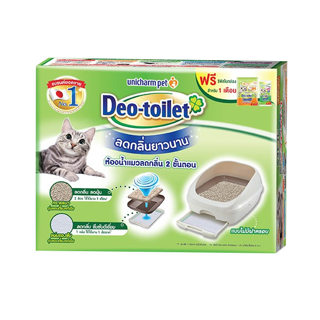 [ส่งฟรี] Unicharm Pet Deo toilet เดโอทอยเล็ท ห้องน้ำแมวลดกลิ่น แบบไม่มีฝาครอบ