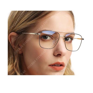 โปรโมชั่น : JIUERBACOD แว่นตาป้องกันรังสีสำหรับผู้หญิง เปลี่ยนเลนส์ได้ แว่นตา UV400 Glasses