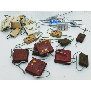 Capacitor Silver Mica Domino Vintage คาปาซิเตอร์ ซิลเวอร์ ไมก้า