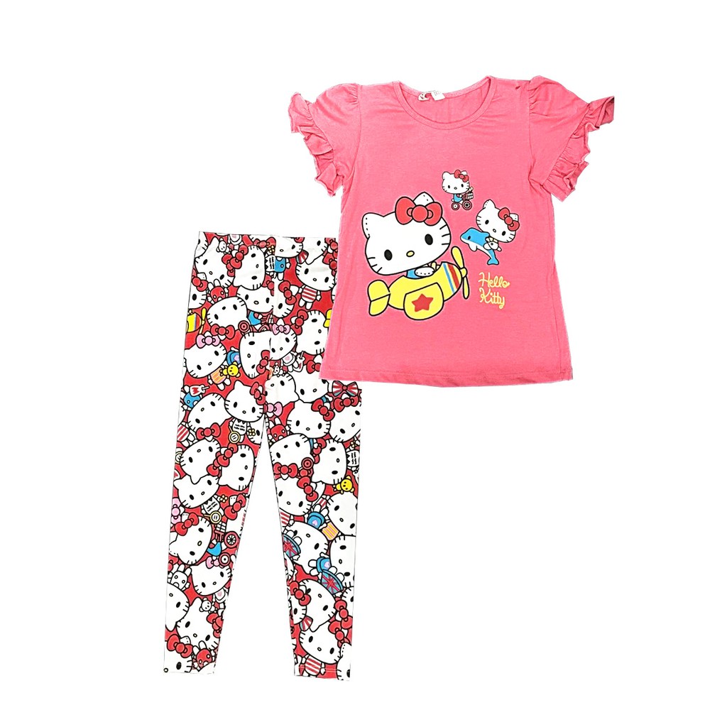 ช ดเด ก H M เส อและกางเกงเด กลายฮ ลโหลค ตต Hello Kitty อาย 8 10ขวบ ลายส ดค วท เน อผ าด ส สดช ด Shopee Thailand