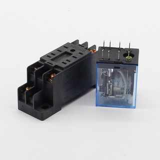 220 / 240 V AC Coil DPDT Power Relay MY2NJ 8 Pin W Socket Base