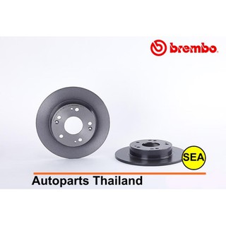 จานเบรกหลัง Brembo Honda Civic FD FB 1.8 2.0 ปี 06-15 (1เซต 2 ชิ้น)