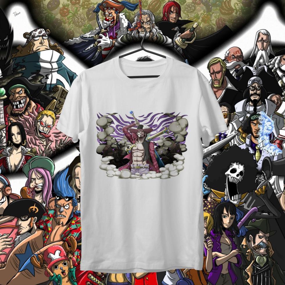 HOT- [SHICHIBUKAI DRACULE MIHAWK] เสื้อยืดวันพีซ - Dracule Mihawk เท่และสวยงามมาก - DCM-0001