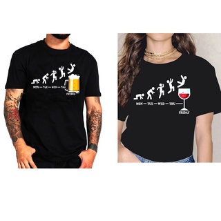 เสื้อคนอ้วนผญ - เบียร์พิมพ์เสื้อยืดUnisexลําลองตลกฮิปฮอปพิมพ์TshirtsUlzzangHarajukuสตรีทแวร์ชายเสื้