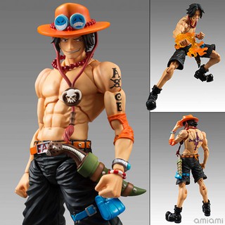 งานแท้ MegaHouse One Piece วันพีซ เต็มพิกัดสลัดจอมลุย Portgas D Ace พอร์ทกัส ดี เอส Variable Action Heroes แอ็คชั่น