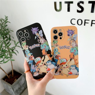 เคสไอโฟน เคสซิลิโคน สำหรับ iPhone 14 Pro Max iPhone 13 Pro Max iPhone 12 Pro Max iPhone 11 Pro Max iPhone X XR XS Max Fashion Cartoon Pokemon Pikachu Snorlax Gengar Soft Silicone Case