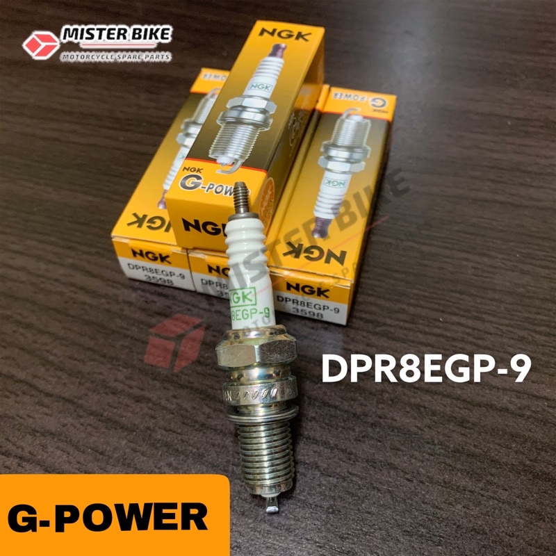 หัวเทียน NGK แท้ DPR8EA-9, DPR8EGP-9 ใส่รถ PHANTOM,Triumph Thruxton, GPX