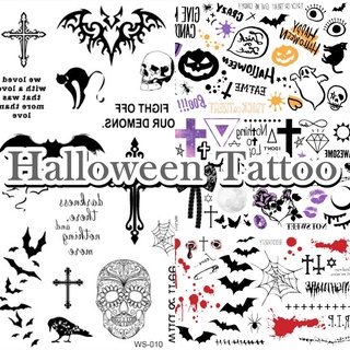 แทททูฮาโลวีน ลายแนวๆเท่ๆ แทททูกันน้ำ แทททูรอยแผล halloween tattoo