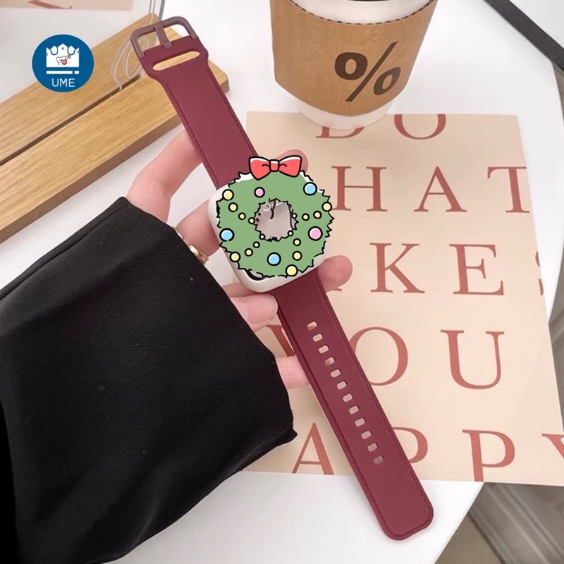 2 ชเลคลีฟ ยาง ใช้ได้กับ for smart watch series10 9 8 7 6 SE 5 4 3 2 1  สายนาฬิกา ขนาด 38/41/42/40/44/45/46/49 มม strap