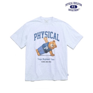 [S-5XL] พร้อมส่งกดได้เลย เสื้อ  Oversized PHYS.ED.DEPT® YOGA BEGINNER CLASS LIGHT SS GRAY ส่งของทุกวัน