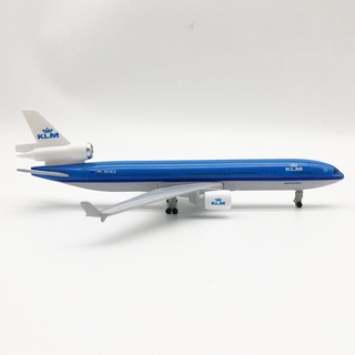 โมเดลเครื่องบิน *พร้อมส่งจากไทย* 20cm Netherlands KLM Airlines MD MD-11 Airways Diecast Airplane Model Alloy Metal