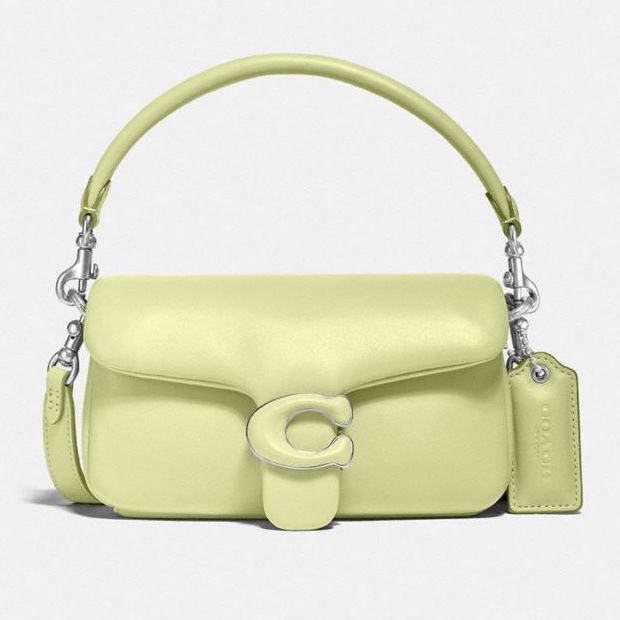 [ซื้อ 1 แถม 1] 🔥 คุ้มสุดๆ 🔥 กระเป๋าสะพาย Coach Pillow Tabby Shoulder Bag 18  Size 7.5” สีเขียว 🔥พร้อมส่ง🔥
