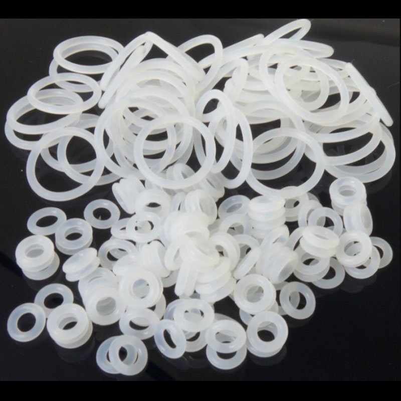 5-50Pcs ความหนา 2.4 มม.สีขาวยางซิลิโคนซีล O-Ring เส้นผ่านศูนย์กลางภายนอก OD 6-60 มม.ปะเก็น VMQ